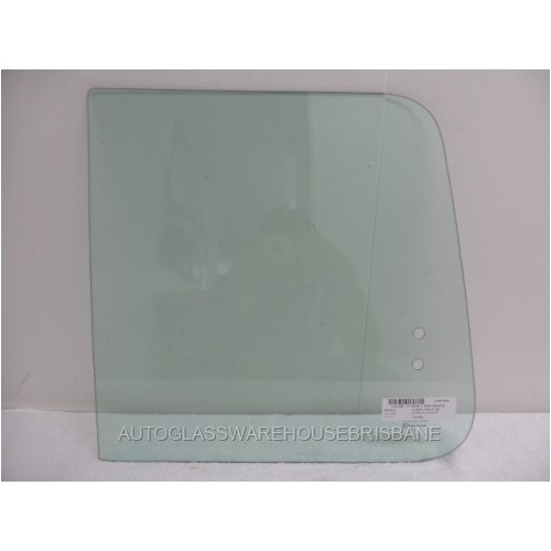 suitable for TOYOTA LANDCRUISER 75/77/78 SERIES - 1/1985 TO CURRENT - TROOP CARRIER - LEFT SIDE REAR SLIDING GLASS (REAR PIECE 1/2) - NEW