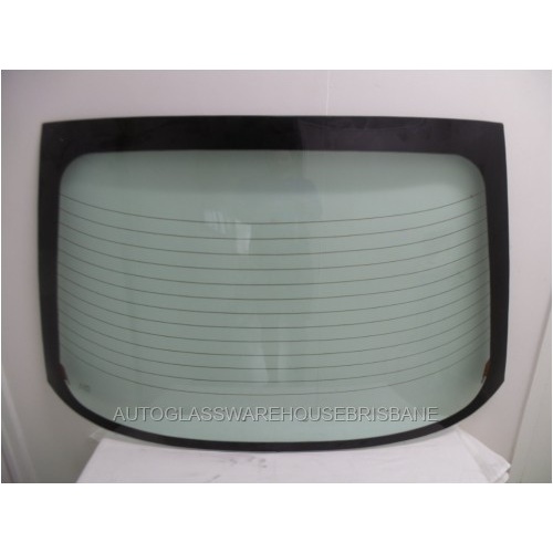 PROTON PERSONA GLi - 11/1996 to 3/2005 - 5DR HATCH - REAR WINDSCREEN GLASS - HEATED (2 HOLES FOR BRAKE LIGHT) - GREEN - new