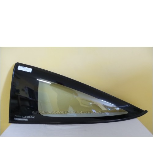 NISSAN 180SX - 1/1988 to 1/1998 - 3DR HATCH - PASSENGERS - LEFT SIDE REAR OPERA GLASS - (Second-hand)