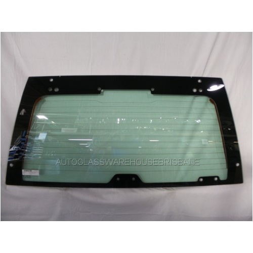 HOLDEN FRONTERA UES30 - 2/1999 to 12/2003 - 4DR WAGON - REAR WINDSCREEN GLASS - 14 HOLES - NO SPARE WHEEL ON TAILGATE - WITHOUT CUT OUT - NEW