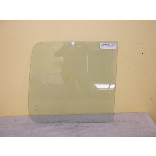 FORD ECONOVAN JG/JH - 5/1984 TO 7/2006 - SWB VAN - DRIVERS - RIGHT SIDE REAR SLIDING GLASS (REAR PIECE - 520 x 495h)- (Second-hand)