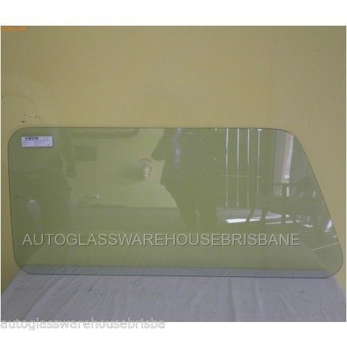 suitable for TOYOTA TARAGO YR22/23/27 - 2/1983 to 8/1990 - WAGON - PASSENGERS - LEFT SIDE REAR CARGO FIXED GLASS - VERY REAR GLASS - (Second-hand)