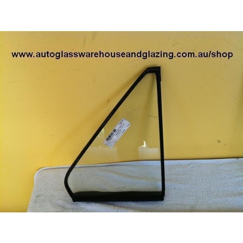 suitable for TOYOTA CORONA XT130 - 10/1979 to 7/1983 - 4DR SEDAN - RIGHT SIDE REAR QUARTER GLASS - (SECOND-HAND)