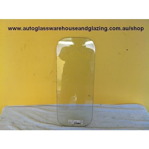 suitable for TOYOTA HIACE YH50 - VAN 2/83>10/89 - LEFT SIDE REAR GLASS GENUINE (210mm WIDE 530) - (Second-hand)