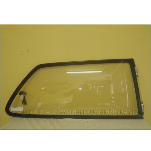 HONDA CIVIC ED - 11/1987 to 10/1991 - 3DR HATCH - DRIVERS - RIGHT SIDE REAR FLIPPER GLASS - ENCAP MOULD - (Second-hand)