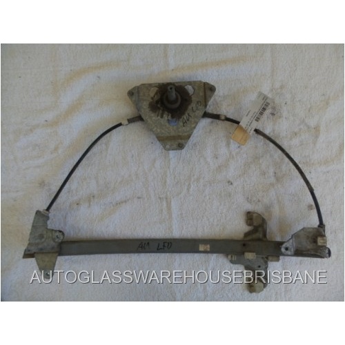 FORD FALCON AU/BA/BF - 9/1998 TO 9/2002 - 4DR SEDAN/2DR UTE - LEFT SIDE FRONT WINDOW REGULATOR - MANUAL - (Second-hand)