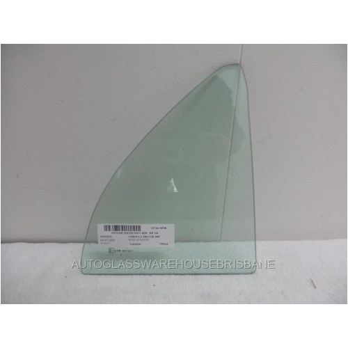 suitable for TOYOTA COROLLA ZRE152R - 5/2007 to 12/2013 - 4DR SEDAN - RIGHT SIDE REAR QUARTER GLASS - LIMITED STOCK - NEW