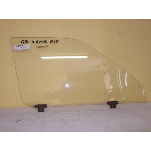 DAIHATSU CHARADE G10 - 1/1977 to 1/1985 - 5DR HATCH - DRIVERS - RIGHT SIDE FRONT DOOR GLASS - (Second-hand)