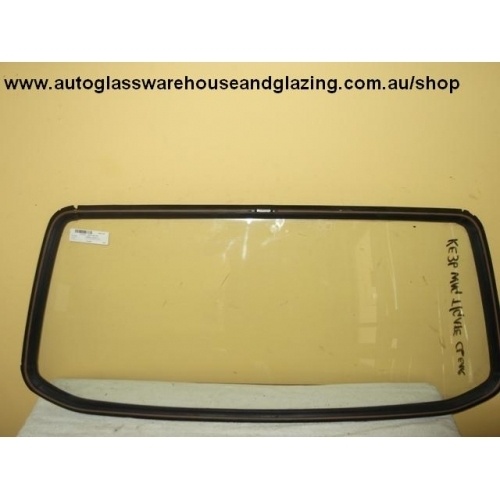 suitable for TOYOTA COROLLA KE30/36/38 - 1974 to 9/1981 - 5DR WAGON - REAR WINDSCREEN GLASS - (SECOND-HAND)