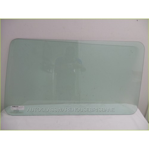 suitable for TOYOTA LANDCRUISER 70 SERIES - 1/1985 to 10/1992 - BUNDERA SWB - DRIVERS - RIGHT SIDE REAR CARGO GLASS - GREEN - 945 X 530 - NEW