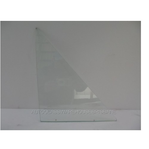 FORD ESCORT MK 11 - 1974 TO 1981 - 4DR SEDAN - DRIVERS - RIGHT SIDE FRONT QUARTER GLASS - CLEAR - MADE TO ORDER - NEW
