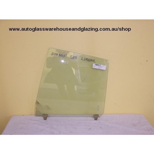 DATSUN STANZA A10 - 1/1978 to 1/1981 - 4DR SEDAN - PASSENGER - LEFT SIDE REAR DOOR GLASS - (Second-hand)