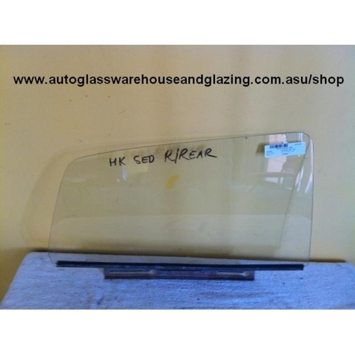 HOLDEN BELMONT HK - 4DR SEDAN 1968>1969 - RIGHT SIDE REAR DOOR GLASS - (Second-hand)