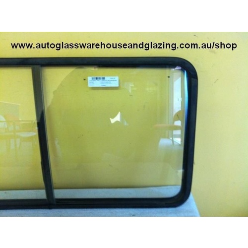 suitable for TOYOTA LITEACE KM30 VAN 8/85-3/92 - PASSENGERS-LEFT SIDE SLIDING DR- REAR GLASS - (Second-hand)