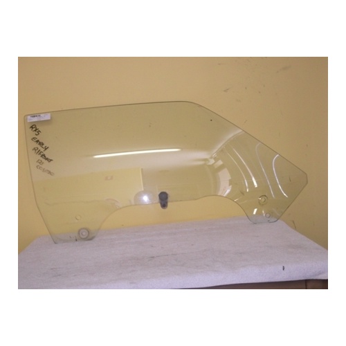MAZDA 121 RX5 COSMOS - 3/1976 to 1980 - 2DR COUPE - DRIVERS - RIGHT SIDE FRONT DOOR GLASS - (Second-hand)