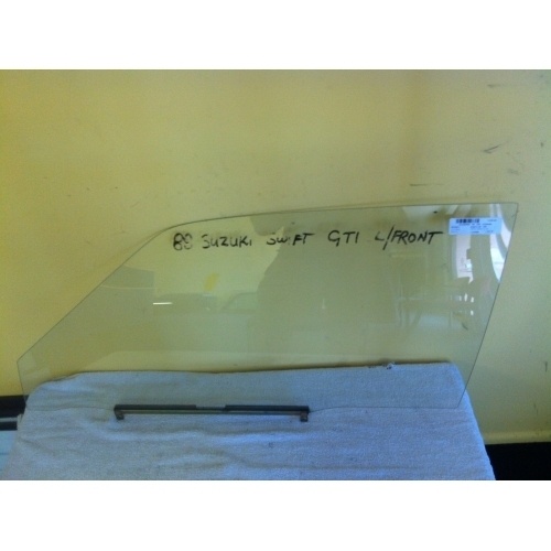 HOLDEN BARINA ML - 9/1986 to 2/1989 - 5DR HATCH - LEFT SIDE FRONT DOOR GLASS - (Second-hand)