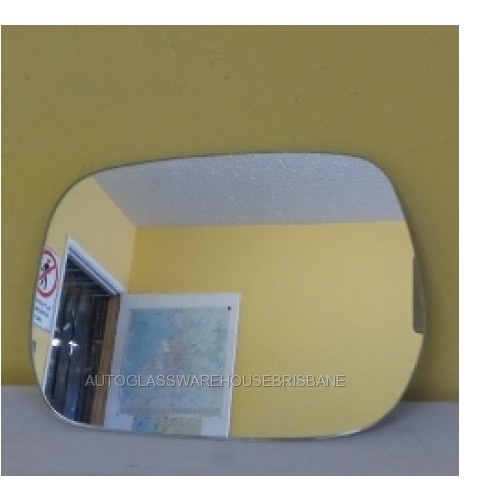 suitable for TOYOTA AVENSIS ACM20R - 12/2001 to 12/2010 - 5DR WAGON - PASSENGER - LEFT SIDE MIRROR - FLAT GLASS ONLY - 185mm X 126mm - NEW