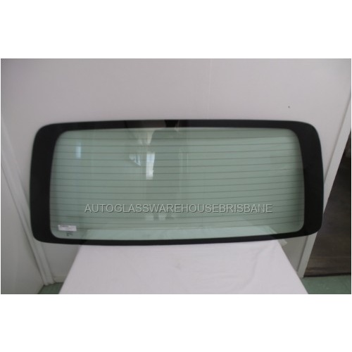 TOYOTA HIACE - 1989 to 2004 - IMPORT VAN ONLY - REAR WINDSCREEN GLASS - HEATED - GREEN - BONDED FITMENT (1527 x 613) - NEW