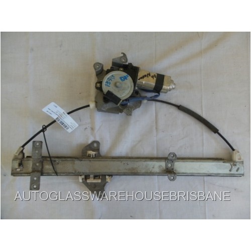 NISSAN NAVARA D22 - 4/1997 to 3/2015 - 2DR/4DR UTE - DRIVERS - RIGHT SIDE FRONT WINDOW REGULATOR - ELECTRIC - (SECOND-HAND)