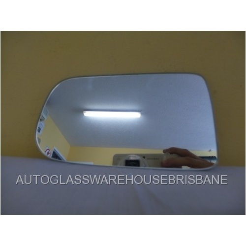MAZDA 323 BJ PROTAGE - 9/1998 to 12/2003 - 4DR SEDAN - PASSENGER - LEFT SIDE MIRROR GLASS - FLAT GLASS ONLY - 163W X 90H - NEW
