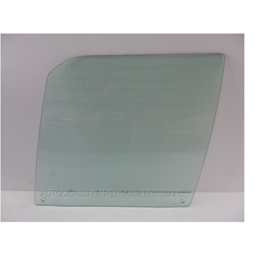 FORD FALCON XA - 1972 - 4DR SEDAN WITH VENT - PASSENGERS - LEFT SIDE FRONT DOOR GLASS (1/4 TYPE) - GREEN - MADE TO ORDER - NEW