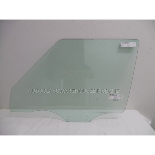 JEEP CHEROKEE JB - 8/1997 to 9/2001 - 4DR WAGON - PASSENGERS - LEFT SIDE FRONT DOOR GLASS - FULL GLASS - (Second-hand)
