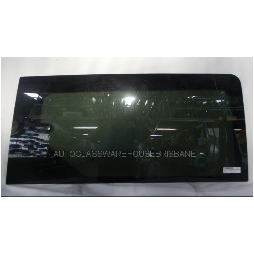 LDV G10 MPV VAN - 04/2015 ONWARDS - RIGHT SIDE FRONT CARGO SLIDING DOOR WINDOW GLASS - PRIVACY TINT - 1 HOLE - NEW (CALL FOR STOCK) 
