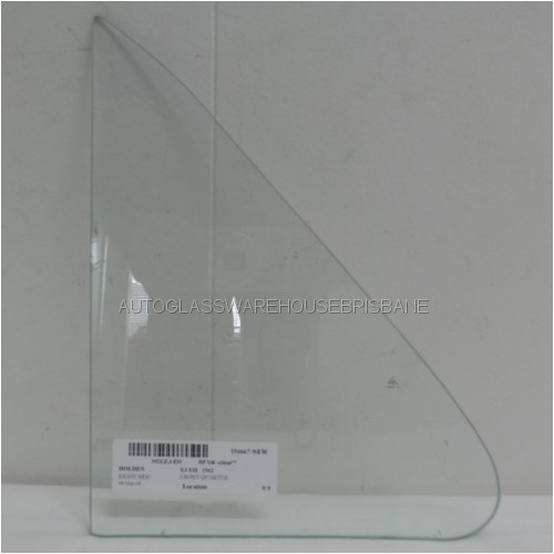HOLDEN EJ-EH 1962 TO 1965 - SEDAN/WAGON/UTE/PANEL VAN - DRIVER - RIGHT SIDE FRONT QUARTER GLASS - CLEAR - MADE TO ORDER