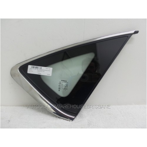 NISSAN PULSAR B17 - 2/2013 to CURRENT - 4DR SEDAN - RIGHT SIDE OPERA GLASS - ENCAPSULATED - (Second-hand)