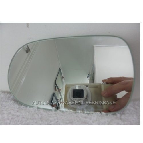 NISSAN SKYLINE R33 - 1/1993 to 1/1998 - 2DR COUPE/ 4DR SEDAN - PASSENGERS - LEFT SIDE MIRROR - FLAT GLASS ONLY - 156MM WIDE X 95MM HIGH - NEW