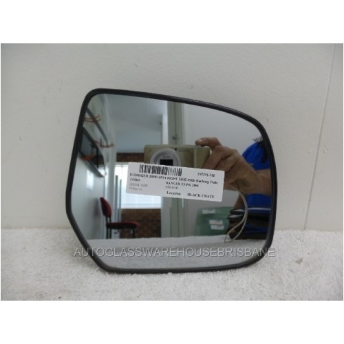 FORD RANGER PJ/PK - 12/2006 to 9/2011 - UTE - RIGHT SIDE MIRROR - WITH BACKING PLATE - A027-101 RH - (Second-hand)