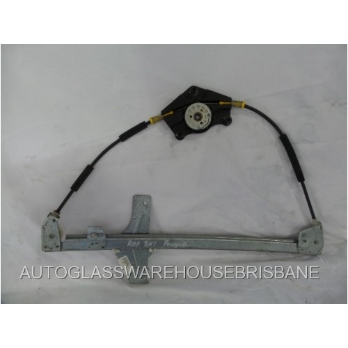 PEUGEOT 307 12/2001 to 2008 - 5DR HATCH - DRIVER - RIGHT FRONT WINDOW REGULATOR - MANUAL - (Second-hand)