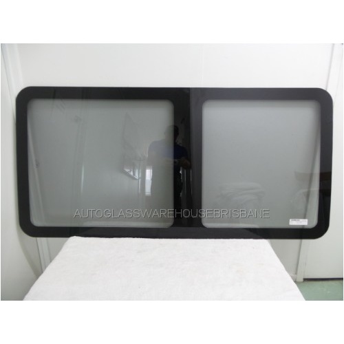 IVECO DAILY - 3/2002 to 3/2015 - LWB VAN - LEFT/RIGHT SIDE MIDDLE BONDED FIXED WINDOW GLASS-1585 X 765 - NEW