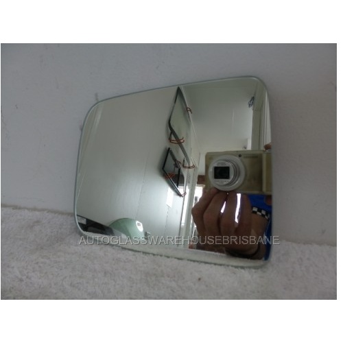 FORD COURIER PE/PG/PH - 1/1999 to 11/2006 - UTILITY - LEFT SIDE MIRROR - FLAT GLASS ONLY - CHROME A018-001 - 150h X 171w - NEW