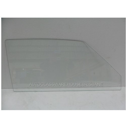 MAZDA RX3 - 1971 to 1978 - 2DR COUPE - DRIVERS - RIGHT SIDE FRONT DOOR GLASS - CLEAR - (SECOND-HAND)
