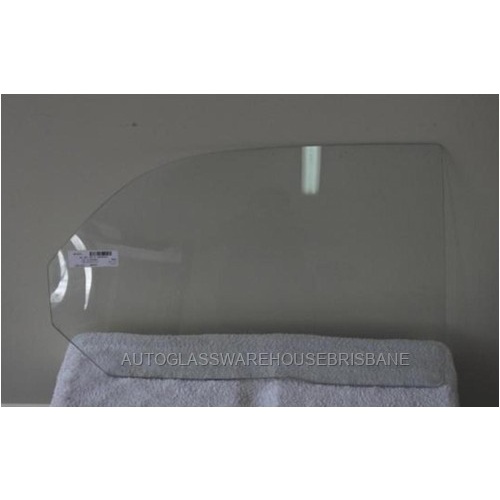 FORD CORTINA TC - 1970 to 1973 - 4DR SEDAN - DRIVERS - RIGHT SIDE REAR DOOR GLASS - NO HOLES - CLEAR - MADE TO ORDER - NEW
