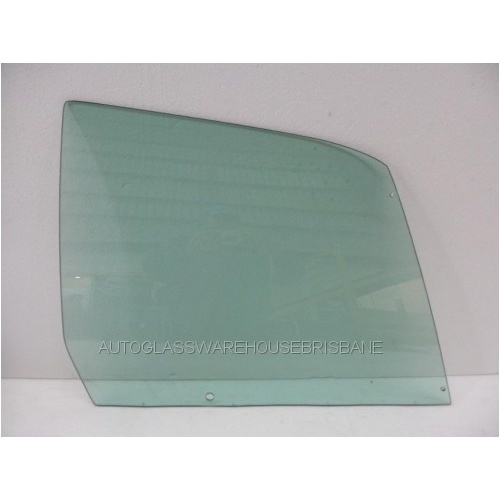 CHRYSLER VALIANT VH - 1971 to 1972 - 4DR SEDAN - DRIVERS - RIGHT SIDE FRONT DOOR GLASS - 3 HOLES - GREEN - NEW (MADE TO ORDER)
