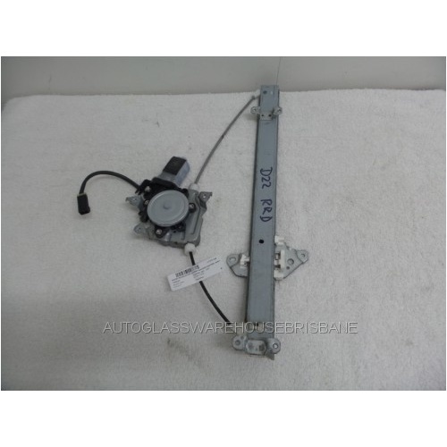 NISSAN NAVARA D22 - 4/1997 to CURRENT - 2 & 4DR UTE - RIGHT SIDE REAR WINDOW REGULATOR - ELECTRIC - (Second-hand)