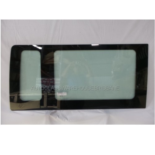 FORD TRANSIT VH/VJ/VM - 11/2000 to 9/2014 - MWB VAN - RIGHT SIDE REAR GLASS - GREEN - 1330 X 628 - NEW