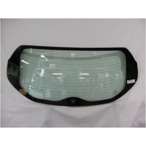 NISSAN QASHQAI DAJ11 - 6/2014 TO CURRENT - 4DR WAGON - REAR WINDSCREEN GLASS - GREEN - HEATED - WITH WIPER HOLE - (Second-hand)