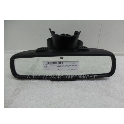 JEEP CHEROKEE KL - 5/2014 to CURRENT - 4DR WAGON - CENTER INTERIOR REAR VIEW MIRROR - E11 028005 (2) - (Second-hand)