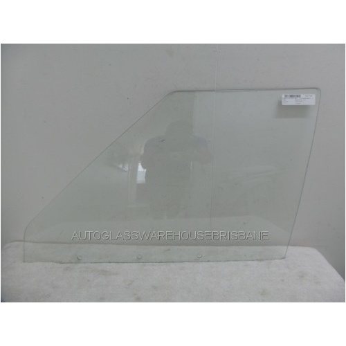 FORD CORTINA TD-TE - 1973 to 1979 - 4DR SEDAN - PASSENGERS - LEFT SIDE FRONT DOOR GLASS - 3 HOLES - CLEAR - MADE TO ORDER - NEW