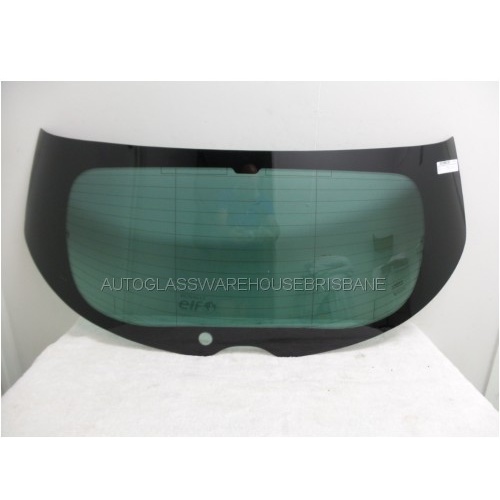 RENAULT MEGANE K95 - 6/2013 to 9/2016 - 5DR WAGON - REAR WINDSCREEN GLASS - DARK GREEN - 1 HOLE OFFSET - 1240 x 500 - (Second-hand)