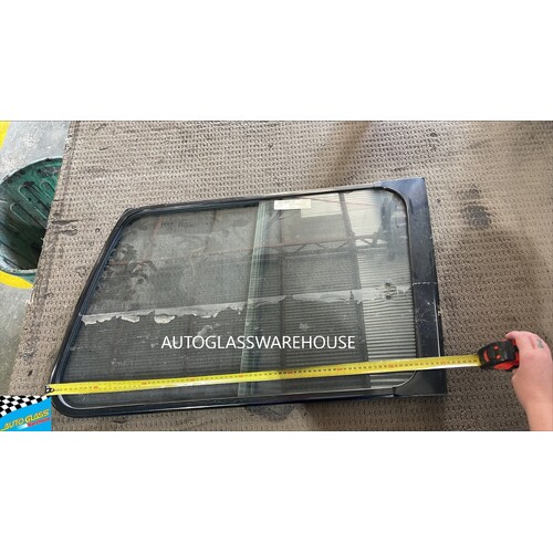 MITSUBISHI PAJERO NH/NL - 5/1991 to 4/2000 - WAGON - DRIVERS - RIGHT SIDE REAR SLIDER GLASS - COMPLETE UNIT - (Second-hand)