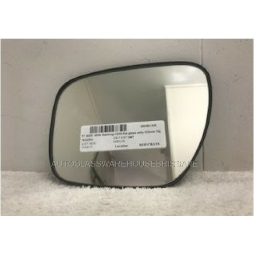 MAZDA CX-7 - 11/2007 TO 2/2012 - 5DR WAGON - LEFT SIDE MIRROR - FLAT GLASS ONLY WITH BACKING C235, 133MM X 193MM, WIDEST ANGLE - (SECOND-HAND)