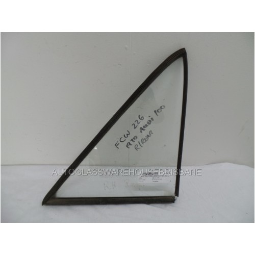 AUDI 100 LS - 1/1970 to 2/1978 - 4DR SEDAN - DRIVERS - RIGHT SIDE REAR QUARTER GLASS - (SECOND-HAND)