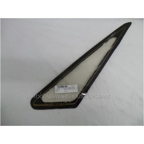 NISSAN BLUEBIRD KU11 - 1983 to 1986 - 4DR HARDTOP - DRIVERS - RIGHT SIDE REAR OPERA GLASS - (Second-hand)