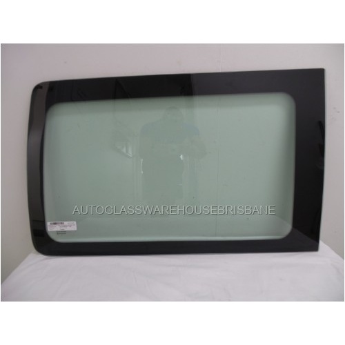 VOLKSWAGEN TRANSPORTER - T5/T6 - 8/2004 TO CURRENT - SWB VAN - DRIVERS - RIGHT SIDE REAR BONDED WINDOW GLASS - 920 X 560 - GREEN - NEW