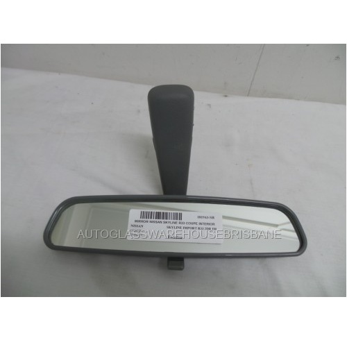 NISSAN SKYLINE R33 - 1/1993 to 1/1998 - 2DR COUPE - CENTER INTERIOR REAR VIEW MIRROR - IKI 8108 - E123 0187358 - E13 02 * 1719 (SECOND-HAND)