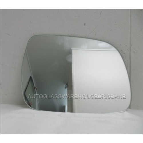 suitable for TOYOTA KLUGER GSU40R - 8/2007 to 12/2014 - 5DR WAGON - RIGHT SIDE MIRROR - FLAT GLASS ONLY - 182mm X 145mm - NEW